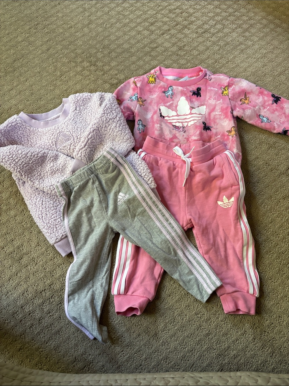 adidas crew and pant set bundle of 2
